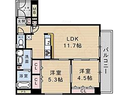 ヴァンドーム武庫之荘 2階