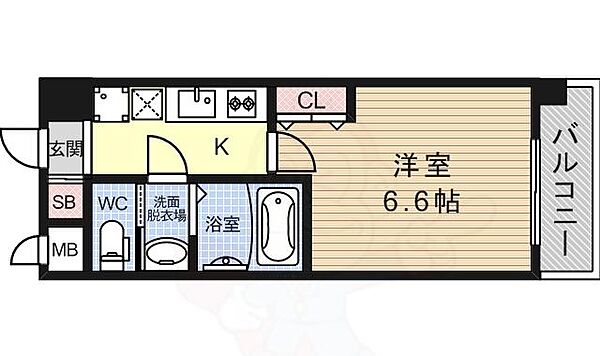 サムティ大阪 CITY WEST 1308｜大阪府大阪市西淀川区野里２丁目(賃貸マンション1K・13階・22.88㎡)の写真 その2