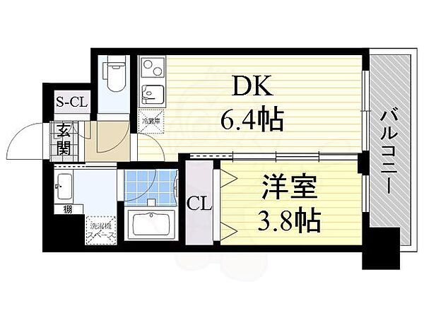 大阪府大阪市西淀川区御幣島２丁目(賃貸マンション1DK・7階・28.35㎡)の写真 その2