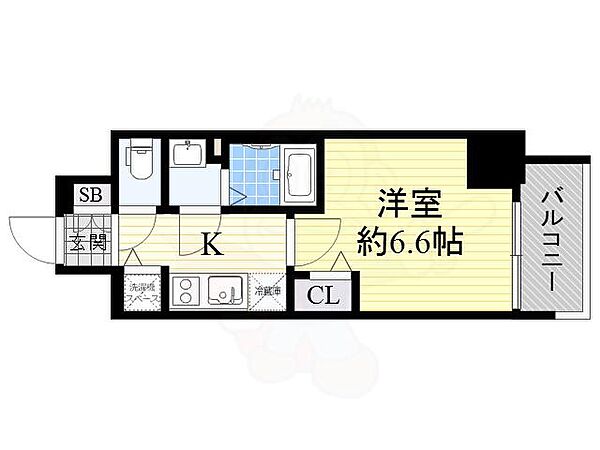 スワンズシティ塚本アクシア ｜大阪府大阪市淀川区塚本２丁目(賃貸マンション1K・2階・23.10㎡)の写真 その2