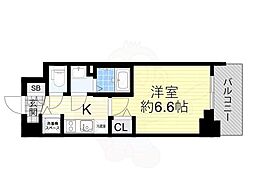 JR東海道・山陽本線 塚本駅 徒歩3分の賃貸マンション 10階1Kの間取り