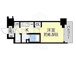 JR東海道・山陽本線 塚本駅 徒歩3分の賃貸マンション 8階1Kの間取り