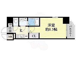 JR東海道・山陽本線 塚本駅 徒歩10分の賃貸マンション 7階1Kの間取り