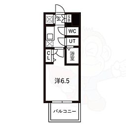 レジュールアッシュOSAKA　GATEWAY 2階1Kの間取り