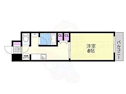 クレアみてじま 1DKの間取図画像