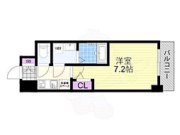 S-RESIDENCE大和田aline 1Kの間取図画像
