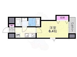 サムティ大阪シティウエスト 1Kの間取図画像