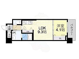スプランディッドVIII 1LDKの間取図画像
