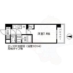 リッツ加島 1Kの間取図画像