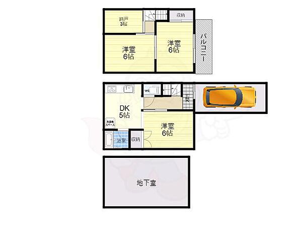 大阪府大阪市平野区喜連３丁目(賃貸一戸建3SDK・1階・56.00㎡)の写真 その2