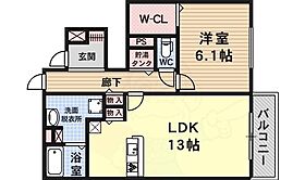 ソレアード西脇  ｜ 大阪府大阪市平野区西脇２丁目（賃貸アパート1LDK・1階・52.88㎡） その2