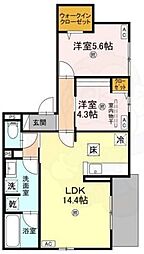 エスタブレ平野西 1階/-