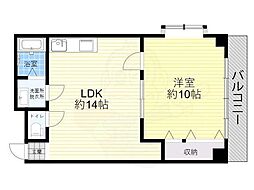 モーリスメゾン 1LDKの間取図画像