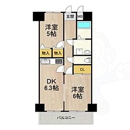 デイグラン長居公園 2階/-