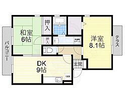 ニューリバーサイド八尾南 D棟 2階/-
