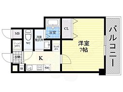 ラ・フォンテ中野 1Kの間取図画像