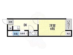 S.K.グリーンハイツ 1Kの間取図画像