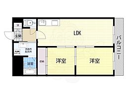 メゾン・ド・ショウ 2LDKの間取図画像