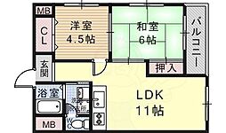 ブルーシャトー 2LDKの間取図画像