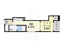 ハーモニーテラス加美東 1DKの間取図画像
