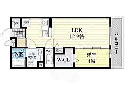 ラ・ヴィ・アン・フルール 1LDKの間取図画像