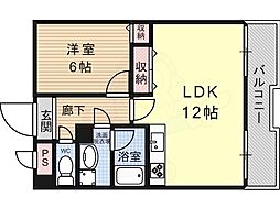 ヴェルデ瑞穂壱番館 1LDKの間取図画像