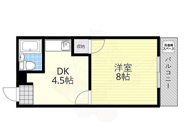 大阪府高槻市富田町３丁目(賃貸マンション1DK・4階・25.00㎡)の写真 その2