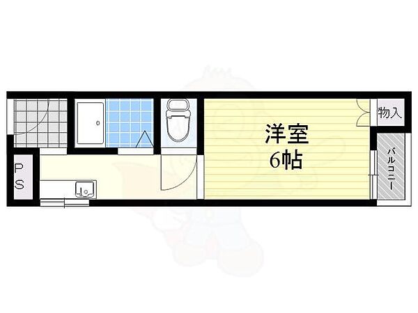 大阪府摂津市千里丘東１丁目(賃貸マンション1K・3階・22.45㎡)の写真 その2