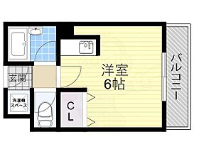 大阪府茨木市永代町10番19号（賃貸マンション1R・4階・21.84㎡） その2