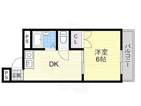 大阪府茨木市園田町(賃貸マンション1DK・3階・25.00㎡)の写真 その2