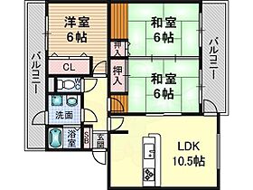 大阪府茨木市耳原３丁目（賃貸マンション3LDK・1階・63.50㎡） その2