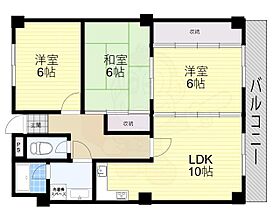 大阪府吹田市山田西３丁目（賃貸マンション3LDK・3階・64.80㎡） その2