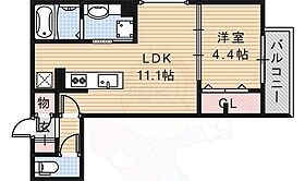 大阪府茨木市上泉町7番7号（賃貸アパート1LDK・1階・38.24㎡） その2