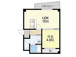 JR東海道・山陽本線 茨木駅 徒歩15分の賃貸マンション 1階1LDKの間取り