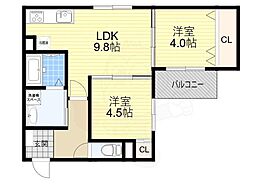 間取図画像 2LDK