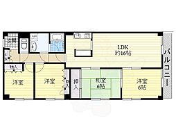 ラジュニール春日丘 4LDKの間取図画像