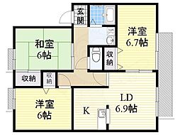 間取図画像 3LDK