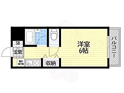 サンイーストパレス ワンルームの間取図画像