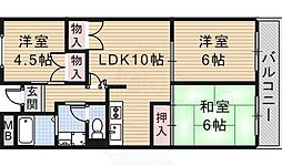 ヴィラ貴瀬2号館 3LDKの間取図画像