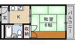 ハイツカメリア 1Kの間取図画像