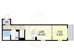 シャーメゾンENGLISCH 1LDKの間取図画像