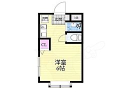 プラットホーム総持寺駅前 ワンルームの間取図画像