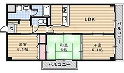 リヴェール茨木 3LDKの間取図画像