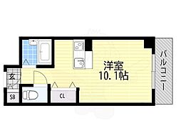 グリーンハイツ豊川1 ワンルームの間取図画像