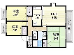 ルミエール萩原 2階/201