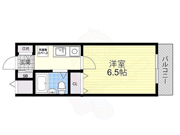 エレガント甲子園 ｜兵庫県西宮市甲子園口２丁目(賃貸マンション1K・3階・21.00㎡)の写真 その2