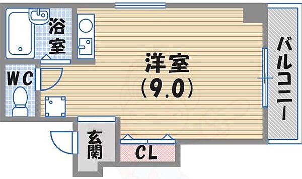 エトワール北口 303｜兵庫県西宮市北昭和町(賃貸マンション1R・3階・20.93㎡)の写真 その2