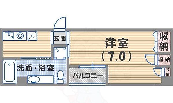 パールコート ｜兵庫県西宮市高木西町(賃貸マンション1K・3階・28.90㎡)の写真 その2