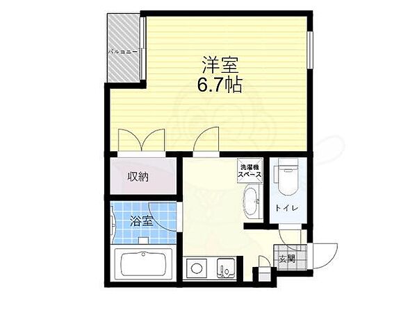 クレスト 102｜兵庫県西宮市大屋町(賃貸マンション1K・1階・23.00㎡)の写真 その2