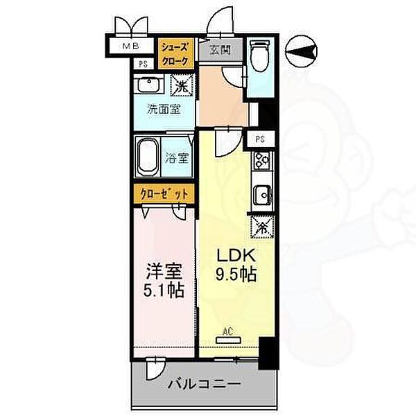 (仮)西宮北口　深津町プロジェクト ｜兵庫県西宮市深津町(賃貸マンション1LDK・4階・39.63㎡)の写真 その2